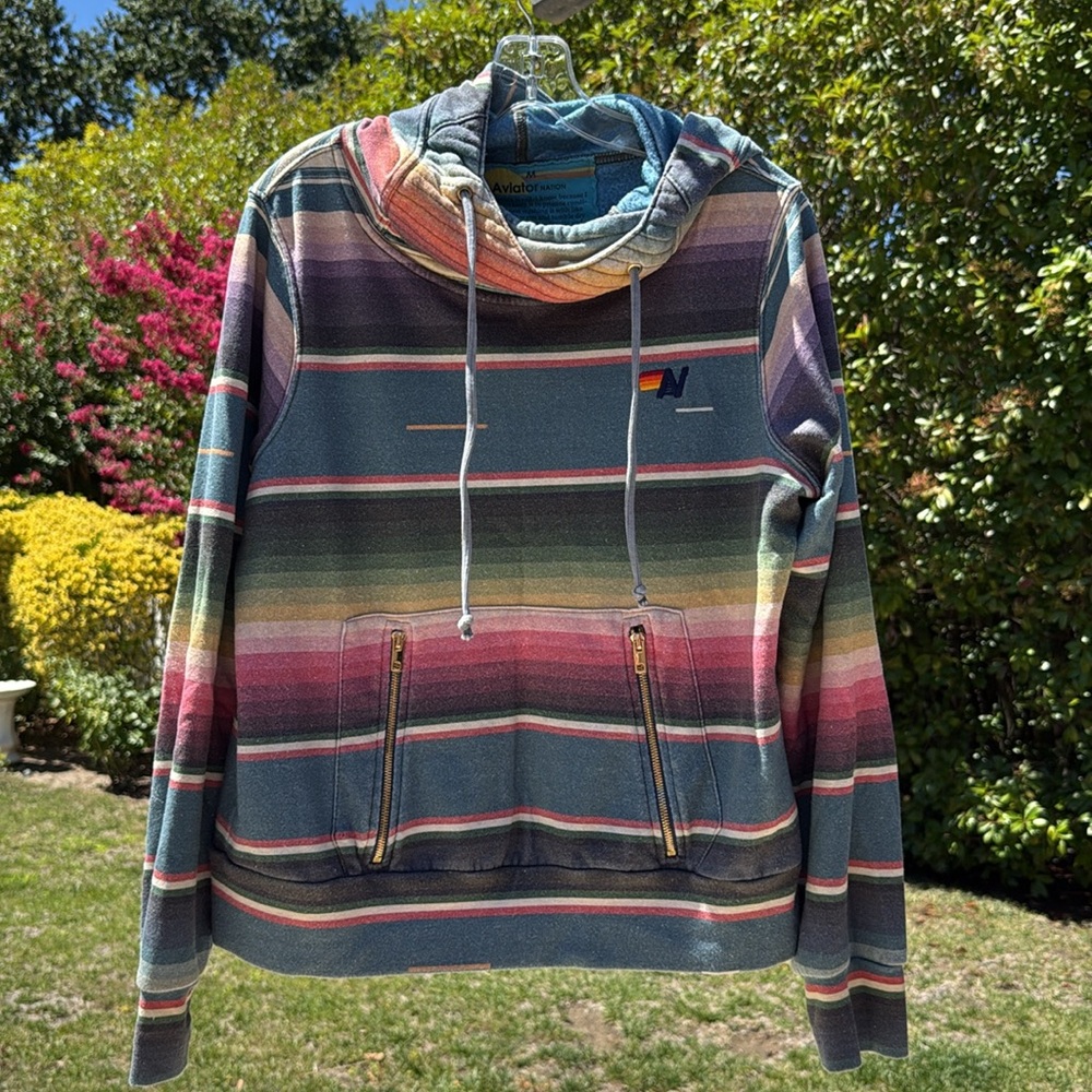 🌿 Aviator Nation Serape Hoodie